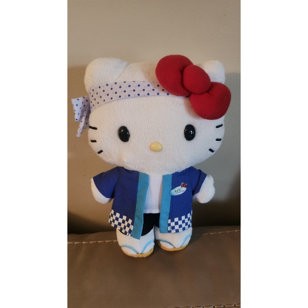 10" Sanrio Hello Kitty Limited Edition 30th Anniversary AFC Plush Sushi Chef Toy
